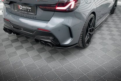 Heck Ansatz Flaps Diffusor V.3 für BMW 1er F40 M-Paket/ M135i schwarz Hochglanz