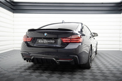 Diffusor Heck Ansatz für BMW 4er Coupe / Gran Coupe / Cabrio M-Paket F32 / F36 / F33 (Einzelauspuff li.)
