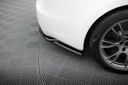 Mittlerer Cup Diffusor DTM Look Heck Ansatz V.2 für Tesla Model S Plaid Mk1 Facelift schwarz Hochglanz