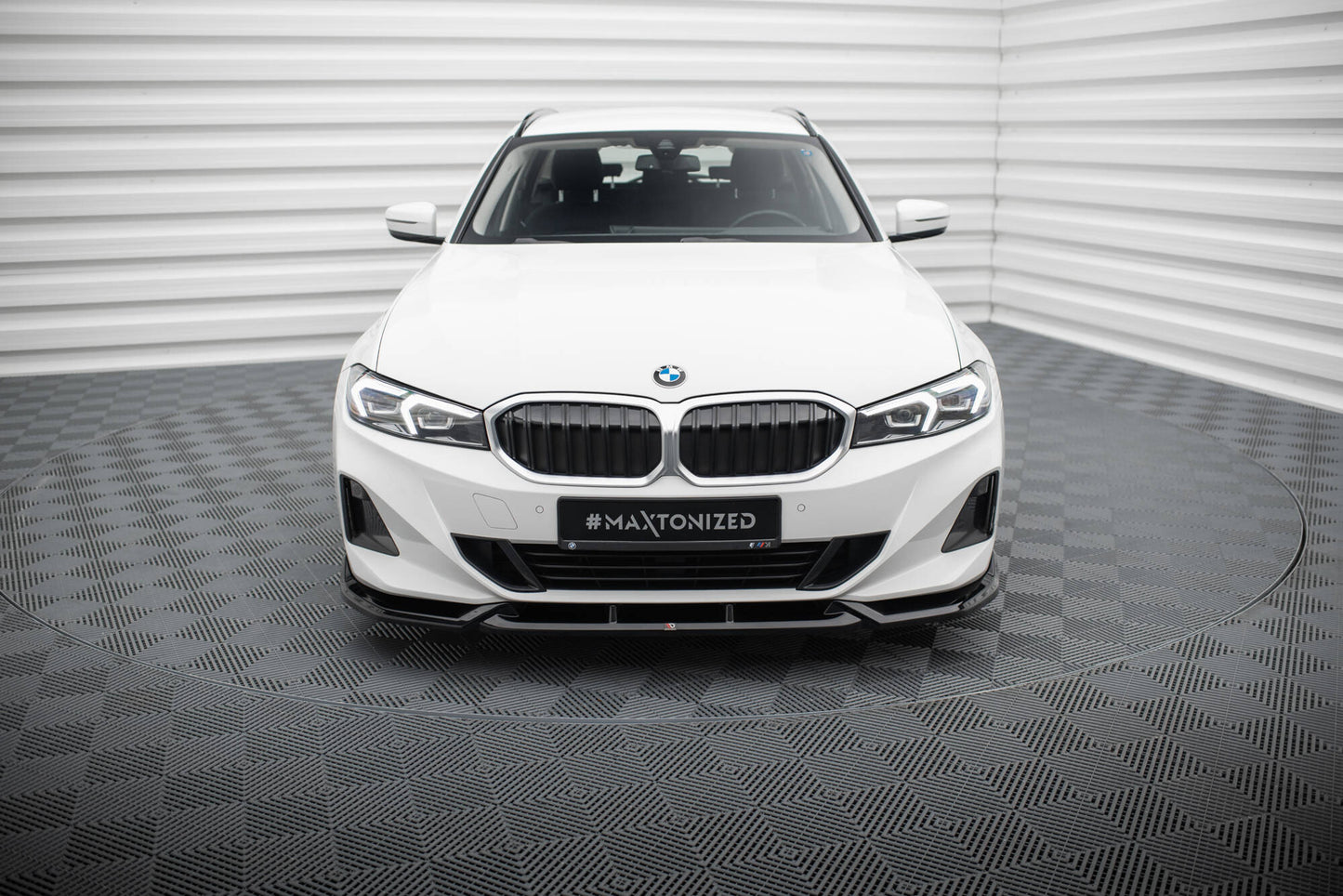 Front Ansatz für BMW 3er Limousine / Touring G20 / G21 Facelift schwarz Hochglanz