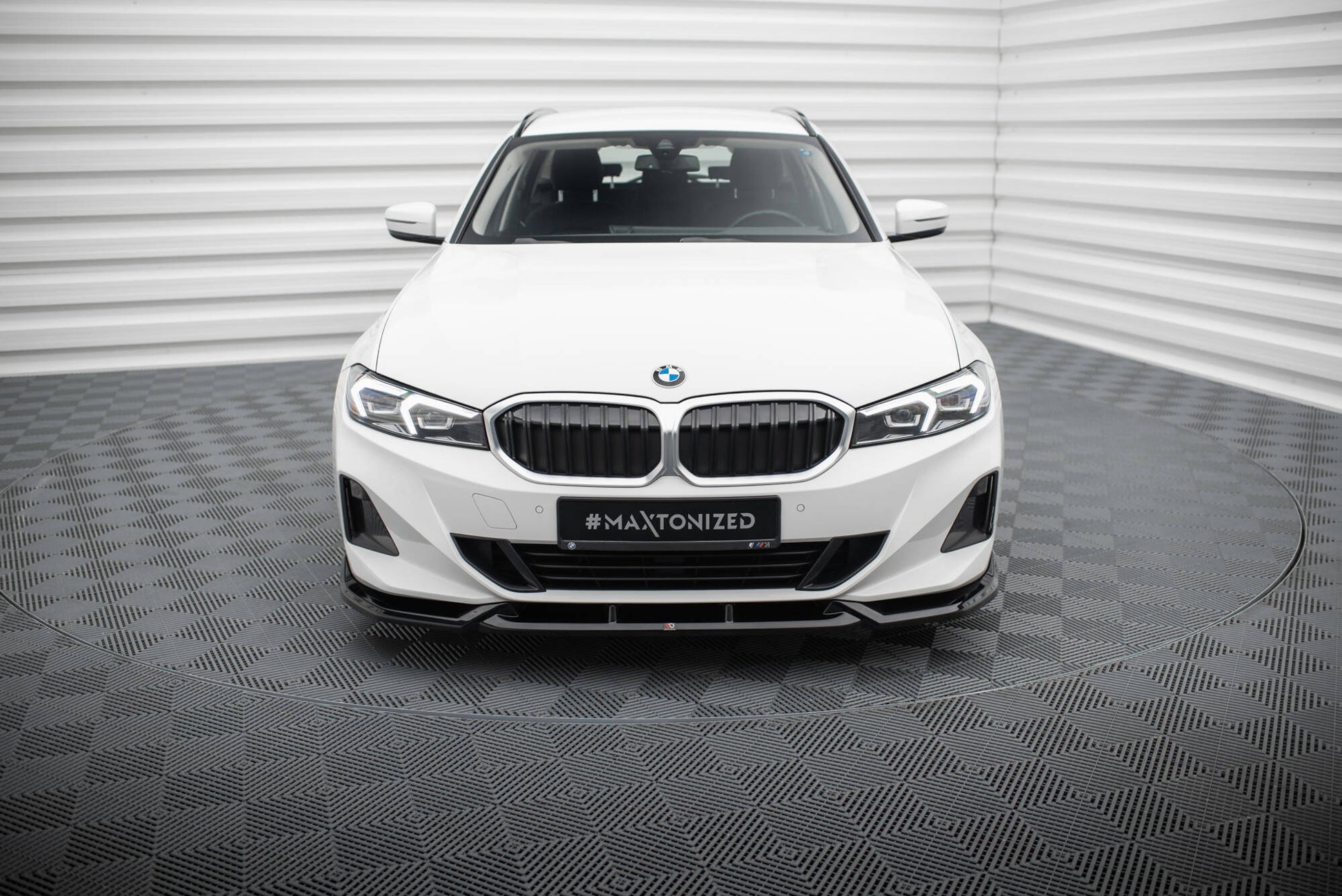 Front Ansatz für BMW 3er Limousine / Touring G20 / G21 Facelift schwarz Hochglanz