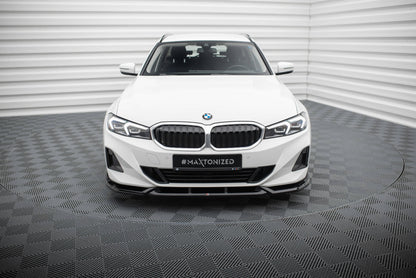 Front Ansatz für BMW 3er Limousine / Touring G20 / G21 Facelift schwarz Hochglanz
