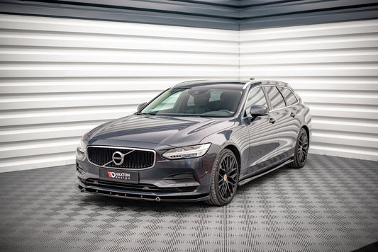 Front Ansatz V.2 für Volvo V90 Mk2 schwarz Hochglanz
