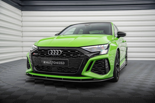 Set od Carbon Splitters Audi RS3 8Y Limousine schwarz matt