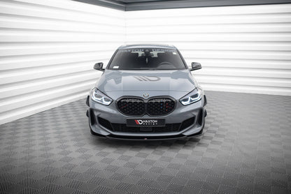 Front Ansatz V.3 für BMW 1er M-Paket/ M135i / 128ti F40  schwarz Hochglanz