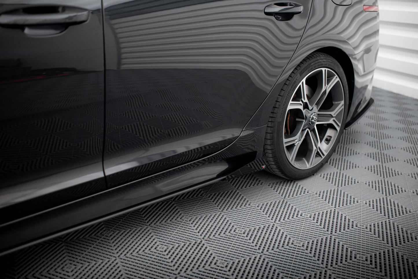 Seitenschweller Flaps für Kia Stinger GT / GT-Line / Standard Mk1 schwarz Hochglanz