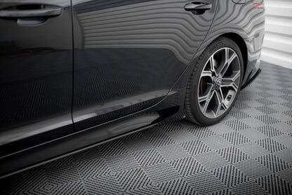Seitenschweller Flaps für Kia Stinger GT / GT-Line / Standard Mk1 schwarz Hochglanz