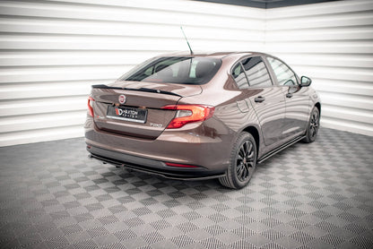 Mittlerer Cup Diffusor DTM Look Heck Ansatz für Fiat Tipo S Limousine Mk1 schwarz Hochglanz