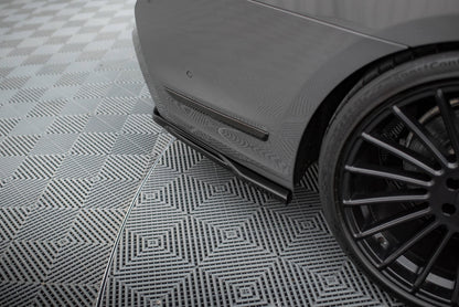 Mittlerer Cup Diffusor DTM Look Heck Ansatz V.2 für BMW 7 M-Paket G11 / G12 Facelift schwarz Hochglanz