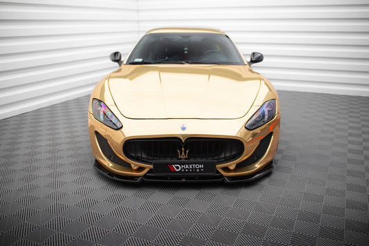 Front Ansatz V.2 für Maserati Granturismo Mk1 Facelift schwarz Hochglanz