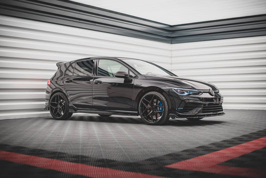 Heck Ansatz Flaps Diffusor V.2 + Flaps für VW Golf R Mk8 Facelift