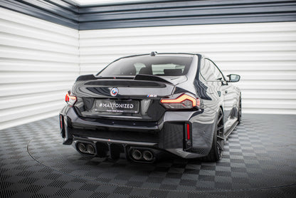 Diffusor Heck Ansatz V.2 für BMW M2 G87 schwarz Hochglanz