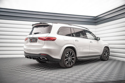 Mittlerer Cup Diffusor DTM Look Heck Ansatz für Mercedes-Benz GLS AMG-Line X167 schwarz Hochglanz