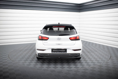 Spoiler CAP für HYUNDAI I30 MK3 HATCHBACK schwarz Hochglanz