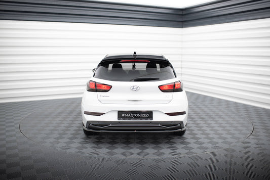 Spoiler CAP für HYUNDAI I30 MK3 HATCHBACK schwarz Hochglanz