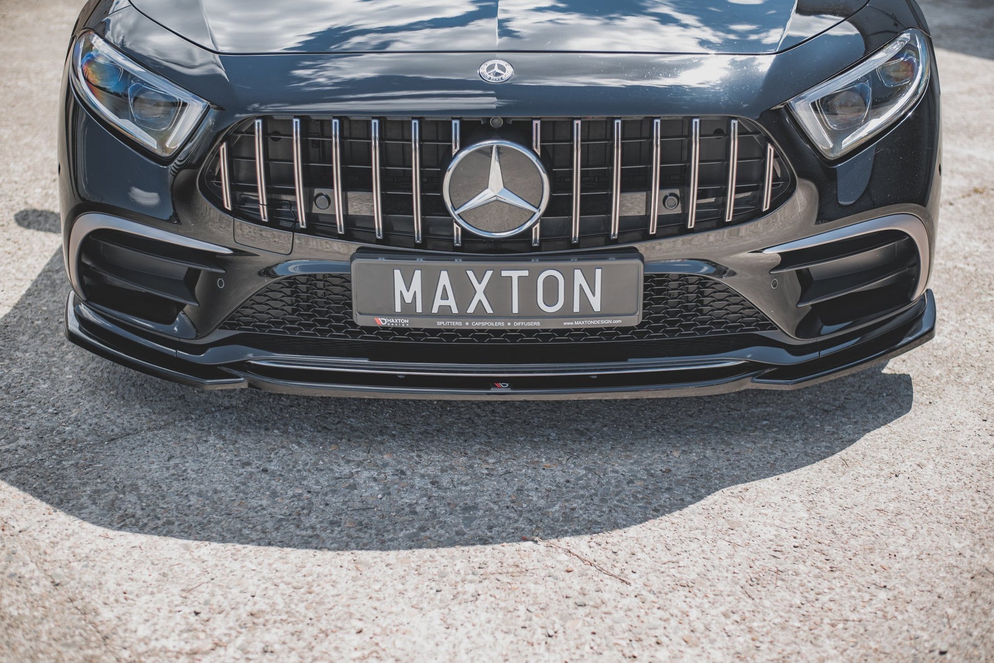 Front Ansatz V.1 für Mercedes-AMG CLS 53 C257 schwarz Hochglanz