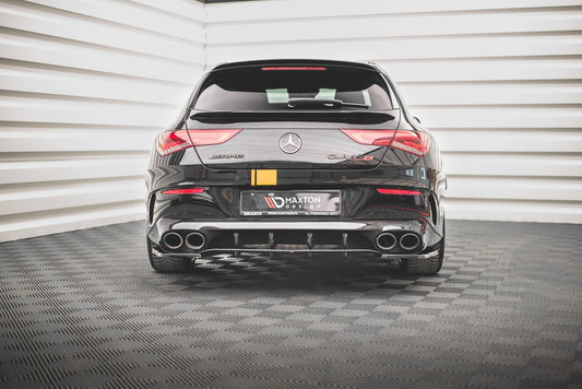 Diffusor Heck Ansatz für Mercedes-AMG CLA 35 Aero / 45 Aero C118 schwarz Hochglanz