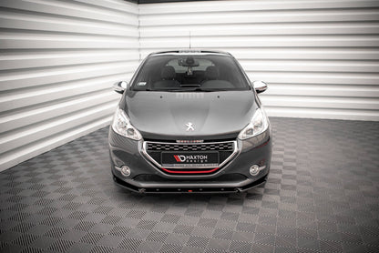 Front Ansatz V.2 für Peugeot 208 GTi Mk1 schwarz Hochglanz
