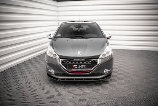 Front Ansatz V.2 für Peugeot 208 GTi Mk1 schwarz Hochglanz