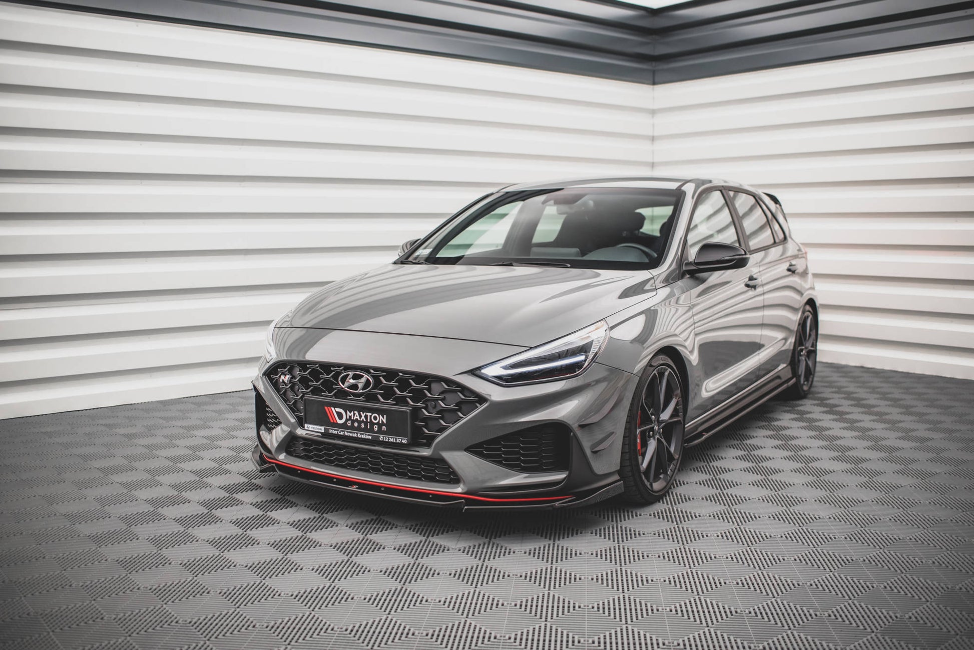 Front Ansatz V.2 für Hyundai I30 N Hatchback/Fastback Mk3 Facelift schwarz matt