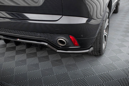 Mittlerer Cup Diffusor DTM Look Heck Ansatz für Jaguar E-Pace R-Dynamic Mk1 schwarz Hochglanz