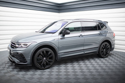 Seitenschweller Ansatz für VW Tiguan Allspace Mk2 schwarz Hochglanz