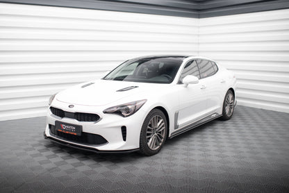 Front Ansatz V.1 für Kia Stinger GT / GT-Line / Standard Mk1 schwarz Hochglanz