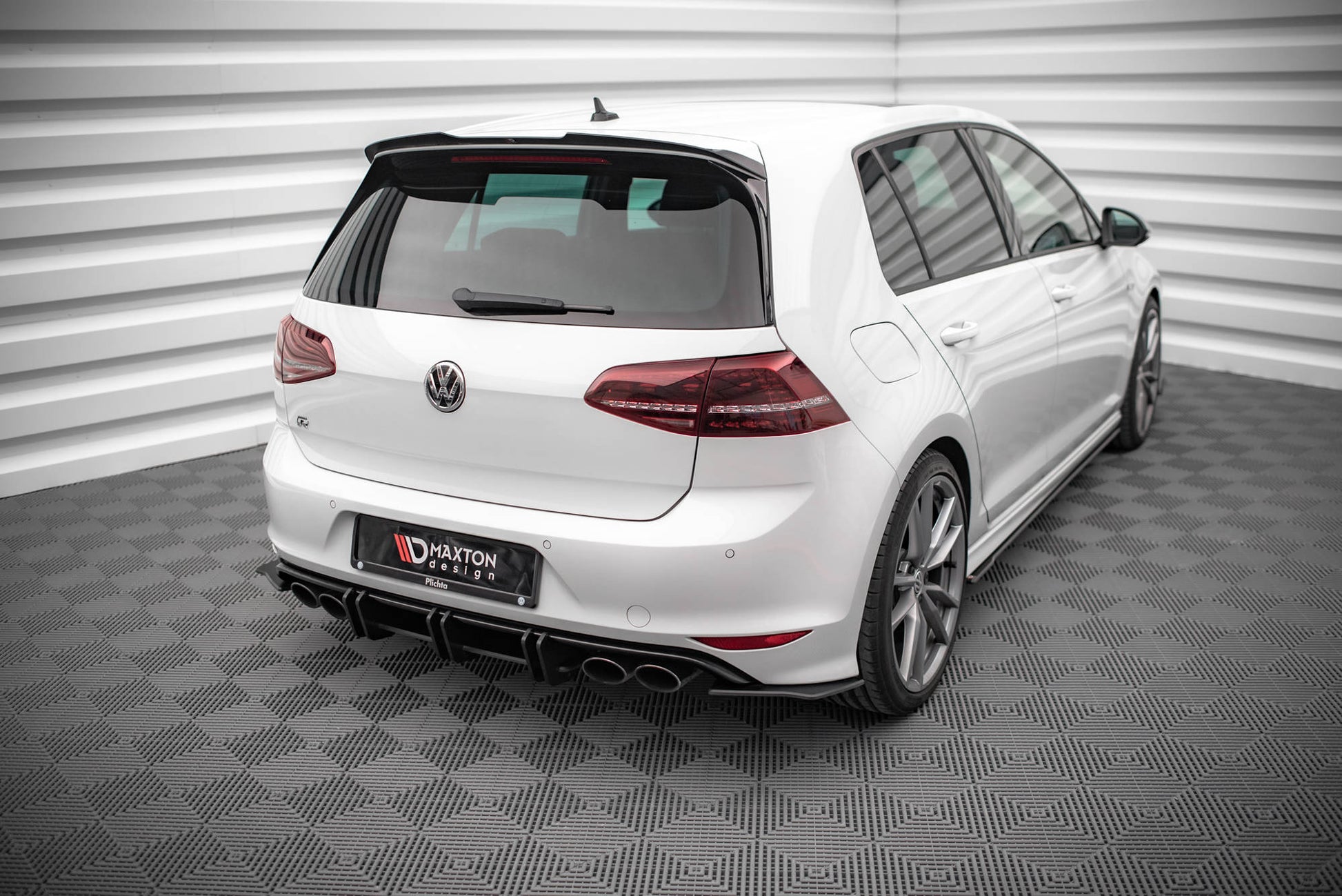 Street Pro Heck Ansatz Flaps Diffusor für Volkswagen Golf R Mk7