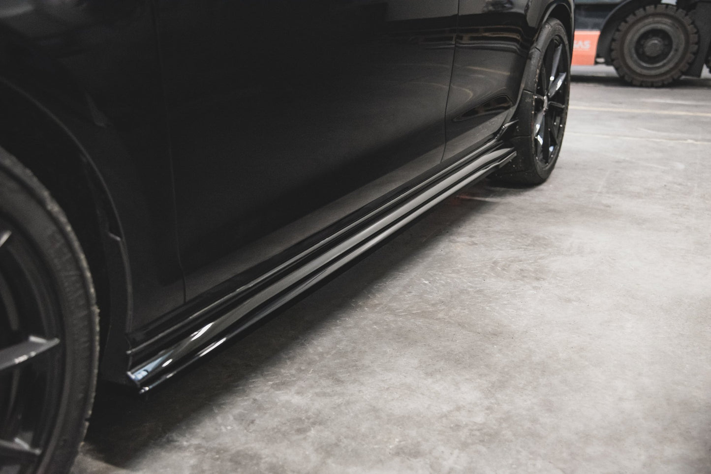 Seitenschweller Ansatz für VW Golf 7 GTI TCR  schwarz matt