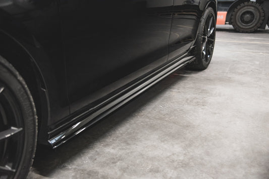 Seitenschweller Ansatz für VW Golf 7 GTI TCR  schwarz matt