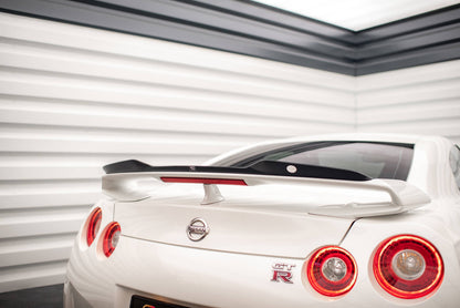 Spoiler CAP für Nissan GTR R35 Facelift schwarz Hochglanz