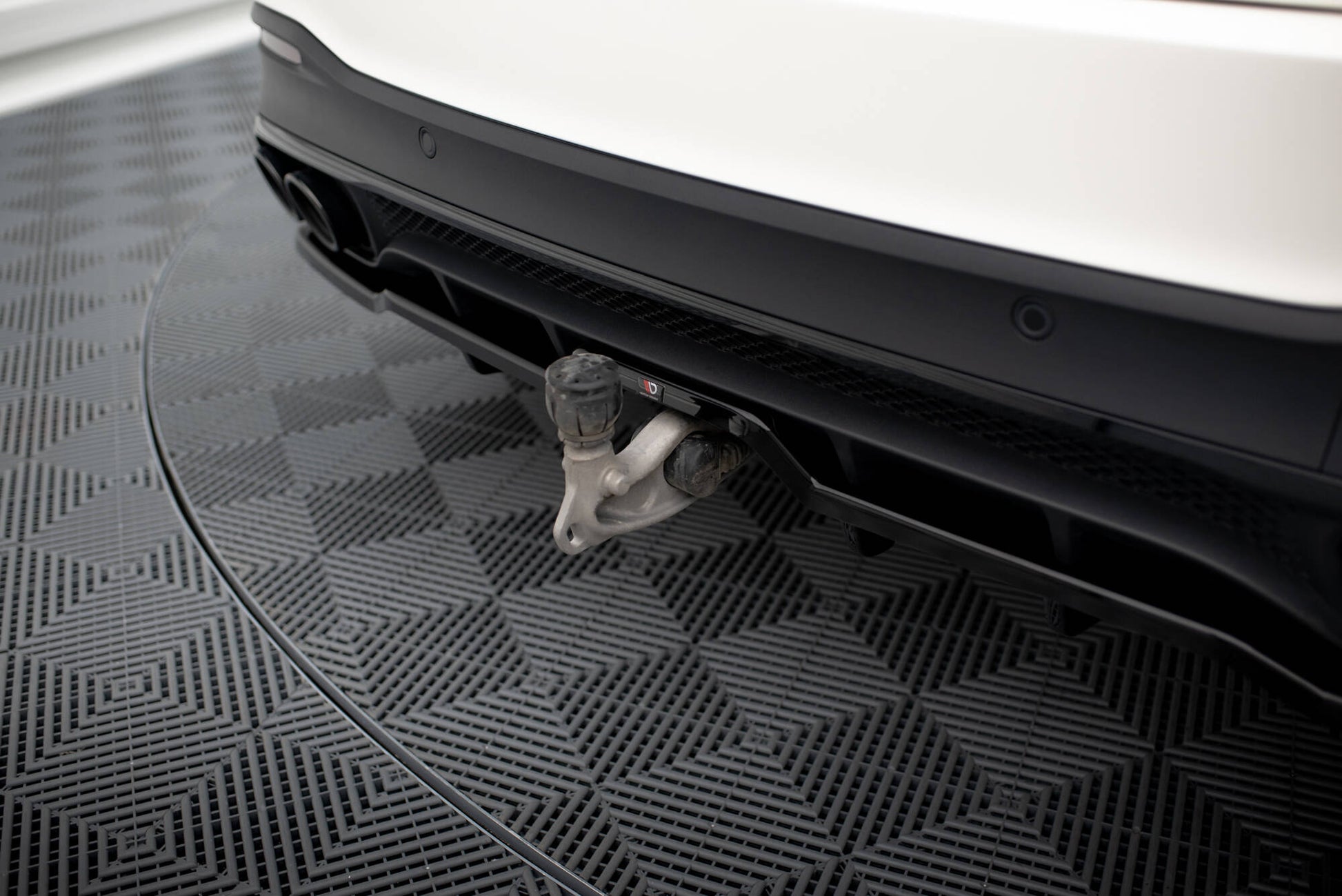 Mittlerer Cup Diffusor DTM Look Heck Ansatz für Mercedes-AMG GLE 53 / 63 W167 / W167 Facelift schwarz Hochglanz
