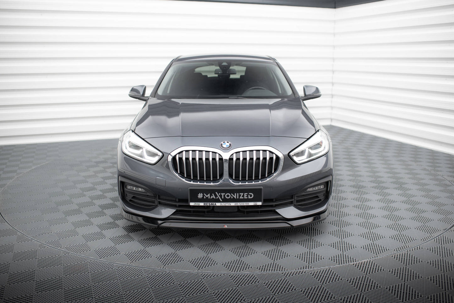 Front Ansatz V.2 für BMW 1er F40 schwarz Hochglanz
