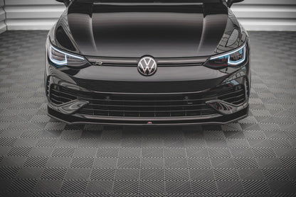 Front Ansatz V.3 für Volkswagen Golf R Mk8 Carbon Look