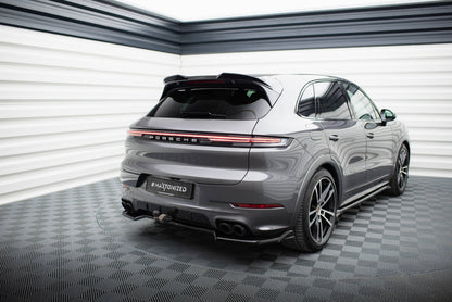 Heckansatz Porsche Cayenne SUV / Coupe Mk3 Facelift schwarz Hochglanz