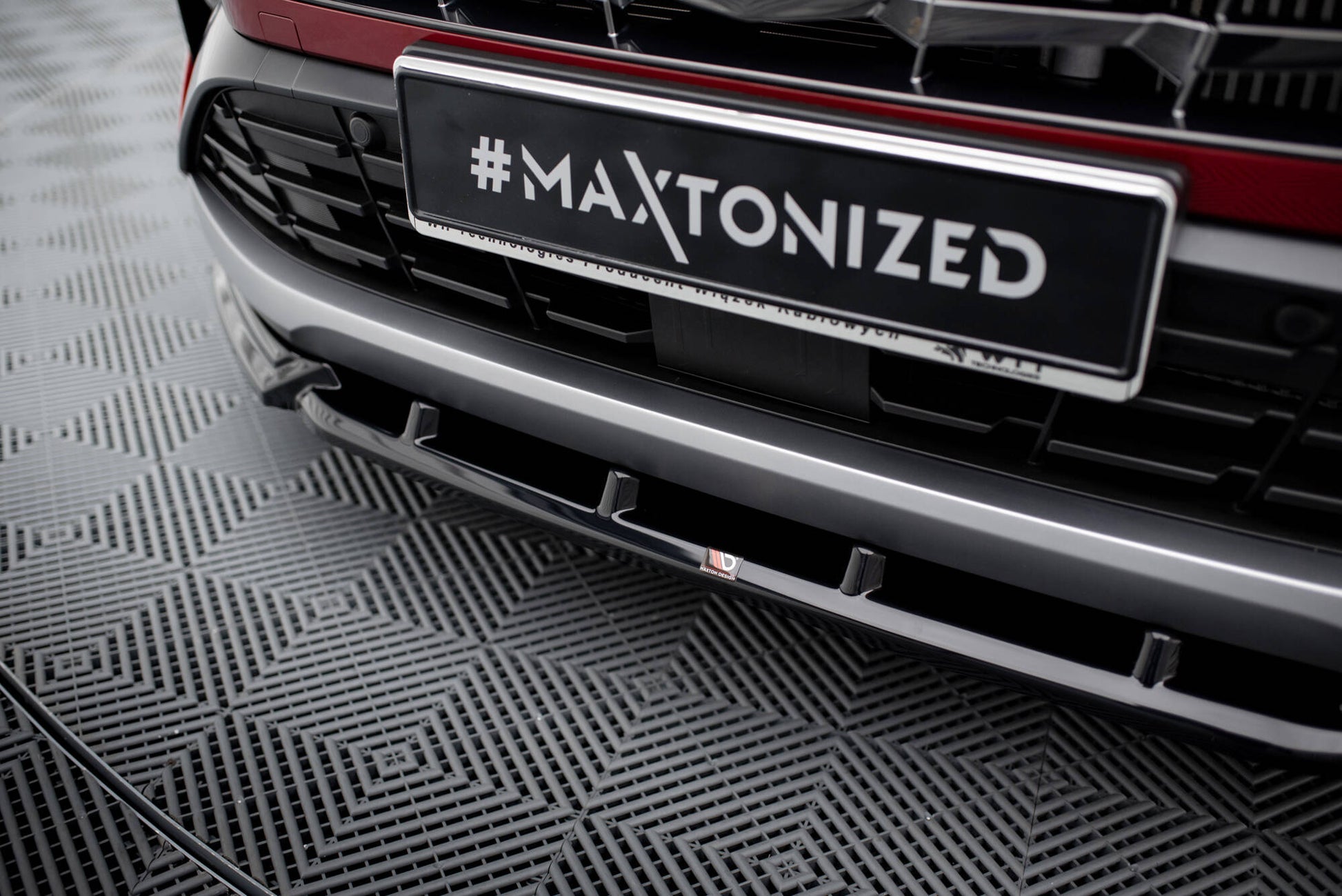Front Ansatz V.2 für Hyundai Tucson N-Line Mk4 schwarz Hochglanz