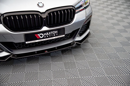 Front Ansatz V.1 für BMW 5er M-Paket / M550i / M550d G30 Facelift  schwarz Hochglanz