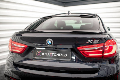 Spoiler CAP 3D für V.1 BMW X6 F16 M-Paket / X6 M F86 schwarz Hochglanz