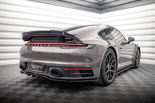 Mittlerer Diffusor Heck Ansatz DTM Look für Porsche 911 Carrera 4S 992 schwarz matt