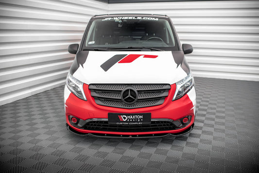 Front Ansatz V.1 für Mercedes-Benz Vito W447 Facelift schwarz Hochglanz
