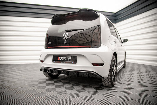 Diffusor Heck Ansatz für VW Up GTI schwarz Hochglanz