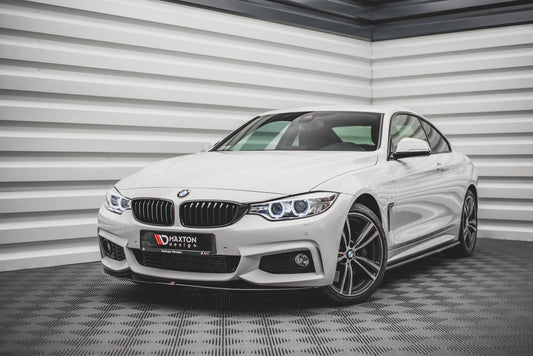 Front Ansatz V.2 für BMW 4er Coupe / Gran Coupe / Cabrio M-Paket F32 / F36 / F33 schwarz Hochglanz