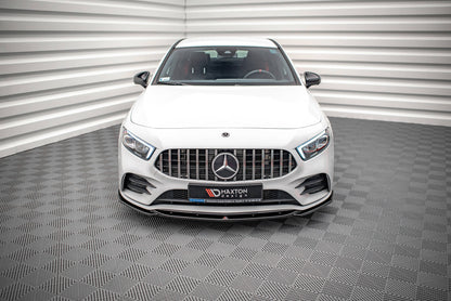 Front Ansatz V.5 für Mercedes A35 AMG / AMG-Line W177  schwarz Hochglanz