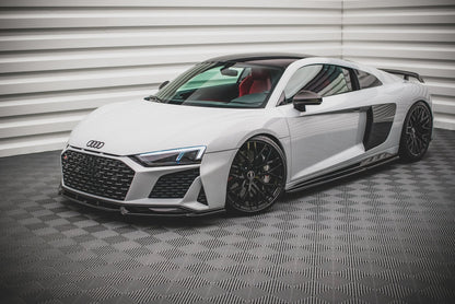 Seitenschweller Ansatz für Audi R8 Mk2 Facelift schwarz Hochglanz