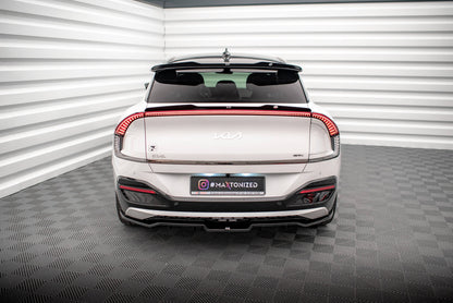 Mittlerer Cup Diffusor DTM Look Heck Ansatz für Kia EV6 GT-Line Mk1 schwarz Hochglanz