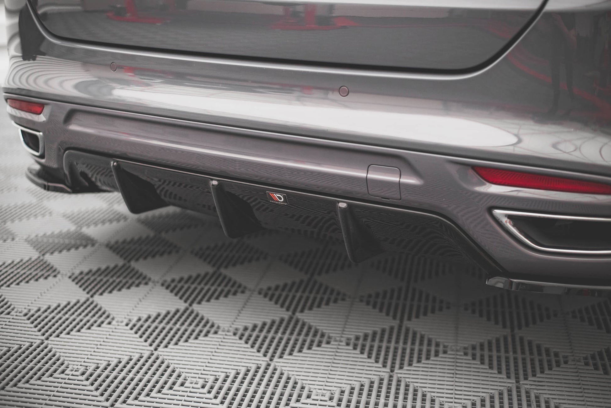 Diffusor Heck Ansatz für Ford Mondeo ST-Line Mk5 Facelift schwarz matt