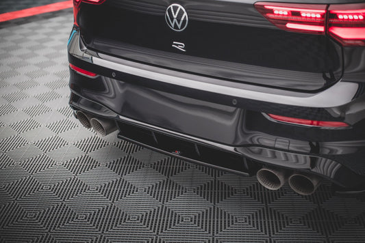 Heckansatz VW Golf R Mk8 schwarz Hochglanz