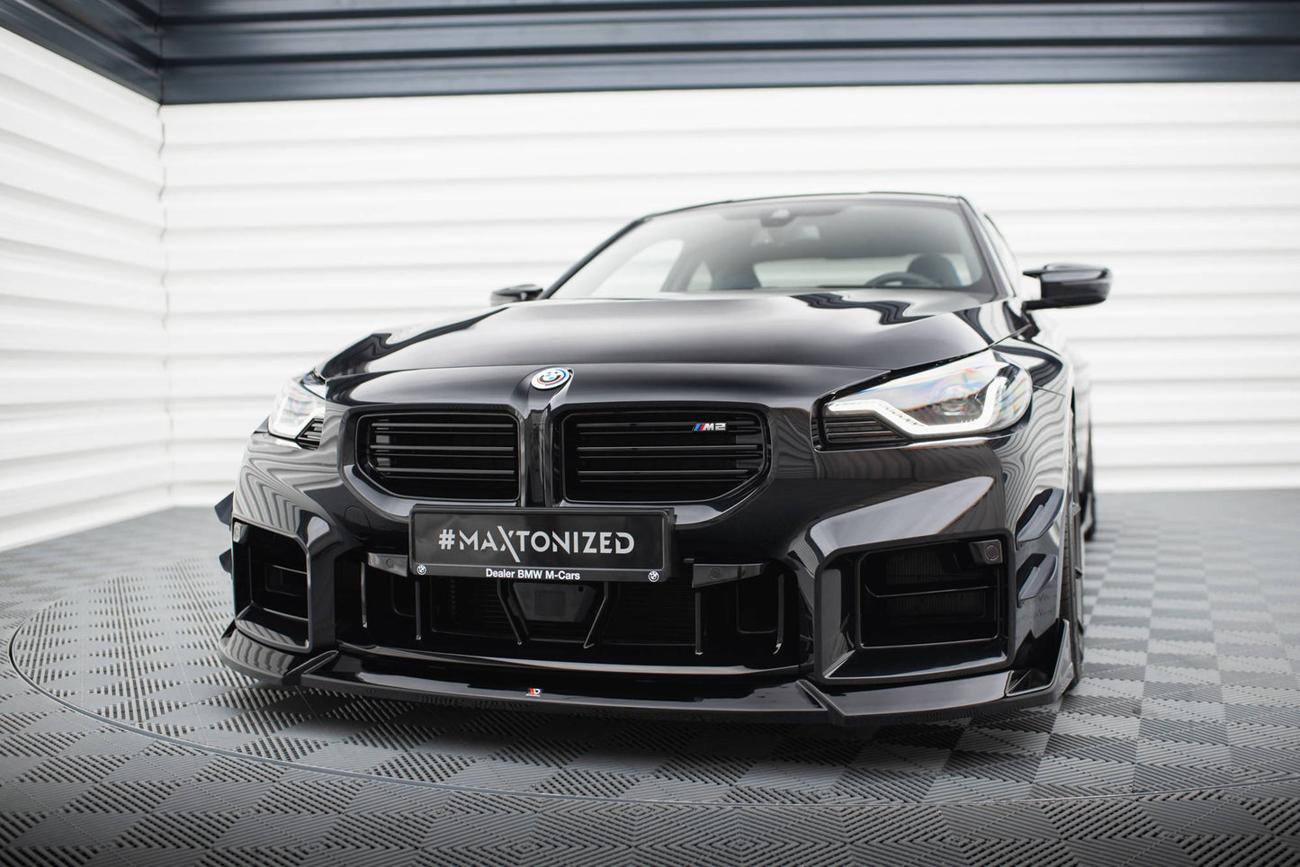 Front Ansatz V.5 für BMW M2 G87 schwarz Hochglanz