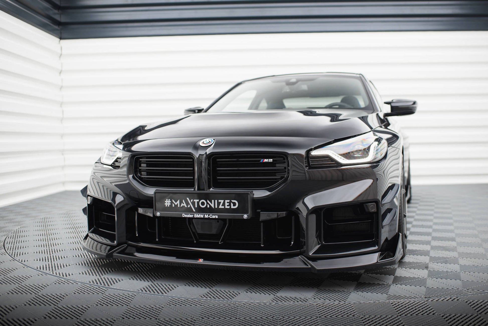 Front Ansatz V.5 für BMW M2 G87 schwarz Hochglanz