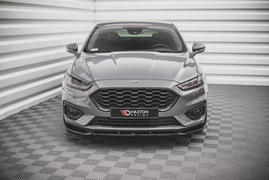 Front Ansatz V.2 für Ford Mondeo ST-Line Mk5 Facelift schwarz Hochglanz